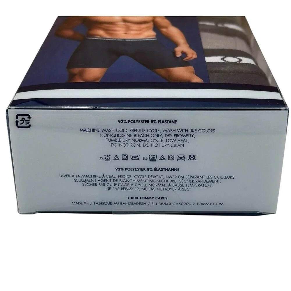 Tommy Hilfiger‎ Men's Microfiber Boxer Briefs Size M (32-34) Green Gray 3 Pack